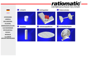 ratiomatic.com: Produzent Leimperle, Holzdübel, Lammello, Zwillingsdübel
Produzent von Leimperle, Holzdübel, Zwillingsdübel, Lammello