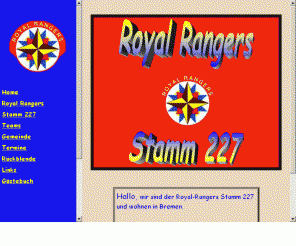 royal-rangers227.de: Royal-Rangers Stamm 227
Informationen für Eltern und Angehörige behinderter Kinder. Mit den Schwerpunkten Pflegegeld, Schwerbehindertenausweis, unterstützte Kommunikation und alles was man noch wissen sollte und der Möglichkeit sich mit anderen Eltern auszutauschen.