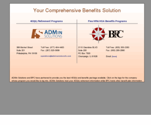 bpcadminsolutions.com: BPC/ADMin Solutions
BPC and ADMin Solutions joint webpage for 403(b) and flex, HRA, HSA clients.