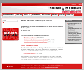 fernkurswuerzburg.de: Herzlich willkommen bei Theologie im Fernkurs | Theologie im Fernkurs - Theologie im Fernkurs
  Wir begrüßen Sie auf unserer Homepage und freuen uns über Ihr Interesse an unseren Studienangeboten.