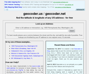 invertandsubvert.com: geocoder.us: a free US address geocoder
