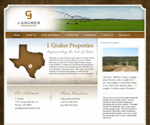 jgruberproperties.com: J. Gruber Properties - Texas Ranches for Sale, Hill Country, South Texas, West Texas.
Texas Ranches for Sale, Hill Country, South Texas, and West Texas.