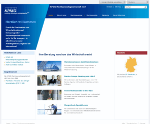 kpmg-legalservices.info: KPMG Rechtsanwaltsgesellschaft mbH - Home
Willkommen bei KPMG Rechtsanwaltsgesellschaft der wirtschaftsrechtlich orientierten Full Service Kanzlei