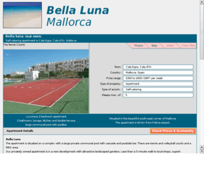 bellaluna.co.uk: Bella Luna, Majorca
Majorca Apartment Bella Luna, Cala Egos, Cala dOr.