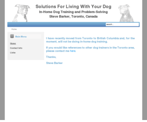 stevebarkerconsulting.com: Steve Barker Dog Training - Home
Joomla - the dynamic portal engine and content management system