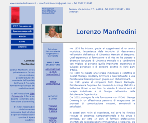 manfredinilorenzo.it: Dott. Lorenzo Manfredini
Sito dedicato alla formazione, alla salute psicologica, all'eccellenza professionale, allo sport, all'apnea