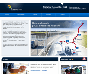 nordautobahn.net: A5 Nord Autobahn | Süd - Österreichs erste privat betriebene Autobahn
