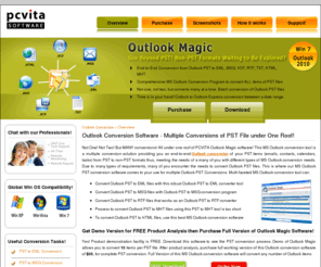 outlookconversion.org: Outlook Conversion » Convert Outlook PST to EML MSG VCF TXT RTF MHT & HTML
Outlook conversion from PST to EML, PST to MSG, PST to VCF, PST to TXT, PST to HTML, PST to RTF & PST to MHT using multi-faceted MS Outlook conversion software. Outlook converter utility performs batch PST conversion and can convert emails, contacts, calendars, tasks of Outlook 2010/2007/2003/2002