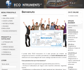 tecoinstruments.com: TE.CO. Instruments srl : Servizi per le aziende / registratori di cassa / Bilance / Arredo negozi / Arredo e Attrezzature tecniche per Farmacie e Parafarmacie
Azienda leader nel meridione per la vendita di registratori di cassa, bilance, sistemi antitaccheggio, Sistemi POS  & ristorazione, arredamento negozi, consumabili, prodotti settore farmaceutico, arredo e attrezzature tecniche per farmacie, parafarmacie e centri benessere. Arredo negozi, macchine alimentari e molto altro. Marchi quali Vandoni, Fiocchetti, Dataprocess, Callegari, Leptons. Richiedi un preventivo gratuito.