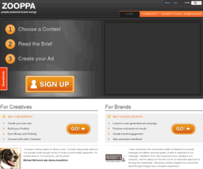 zooppa.com: People-powered brand energy | zooppa.com
Zooppa.com is the social network for innovative user generated advertising. Zooppa is an online ad agency for marketing and branding.