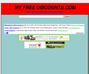 myfreediscounts.com: MyFreeDiscounts.Com
free, Discounts, coupons, specials, deals