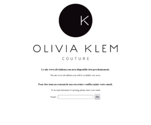 oliviaklem.com: Olivia Klem Couture
Olivia Klem couture, styliste sur Lyon. Création de robes sur mesure entièrement faites à la main : robes de mariage, robes de cocktail, robes de soirée... pièces uniques, reçoit exclusivement sur rendez vous