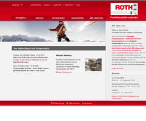 roth-kompensatoren.de: Von Wellschlauch bis Kompensator      - Roth GmbH
Mit 50 Jahren Erfahrung ist die ROTH GmbH Ihr Spezialist für hochwertige Wellschläuche, Kompensatoren, Edelstahl Wellrohr, Metallschläuche, Segeltuchstutzen (Dehnungsausgleicher)