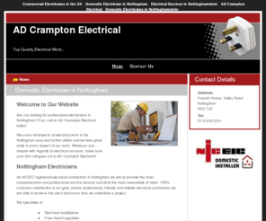 adcrampton.com: Domestic Electrician in Nottingham : AD Crampton Electrical
For a domestic electrician in Nottingham or a commercial electrician in Nottingham, call today.