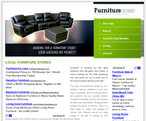 furniture-stores.org: Furniture Stores
Contains detailed listings for furniture stores in the US. 