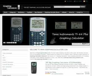 igraphingcalculators.com: Best Price Hp39gs graphing calculator | Buy Cheap Graphing Calculators for Student Best Deal
Reviews and Compare Best Price of Hp39gs graphing calculator. And Graphing Calculators for student Best deals. You will get lowest price and users reviews for Hp39gs graphing calculator. Buy Cheap Graphing Calculators for Student Best Deal.