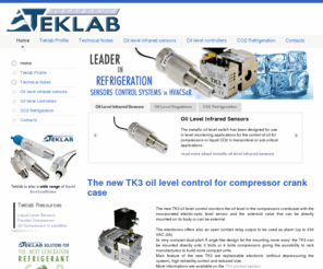 inrefrigeration.net: Teklab. Sensors and Level Controls for Refrigeration Systems
Teklab produce optical level switch, oil and refrigerant level controls for refrigeration systems and HVAC systems and CO2 systems