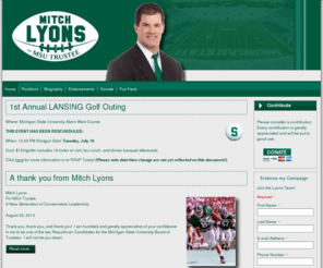 lyonsformsu.org: Mitch Lyons for MSU Trustee
Mitch Lyons for MSU Trustee