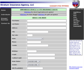 amphibiousatvinsurance.com: AMPHIBIOUS VEHICLE INSURANCE, AMPHIBIOUS ATV INSURANCE, ATV 
INSURANCE,HYDROTRAXX INSURANCE, ARGO INSURANCE
AMPHIBIOUS VEHICLE INSURANCE, AMPHIBIOUS ATV INSURANCE, ATV INSURANCE,HYDROTRAXX INSURANCE, ARGO INSURANCE