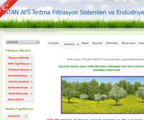 atanafs.com: ATAN AFS Aritma Filtrasyon Sistemleri ve Endüstriyel Ürünler
ATAN AFS (Aritma Filtrasyon Sistemleri) Endustriyel Yag Filtrasyon