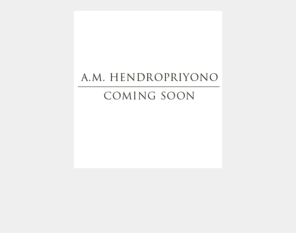 hendropriyono.com: Hendropriyono - Beranda
Hendropriyono - personal website of Jend.(Purn.) A.M. Hendropriyono