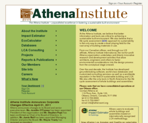 athenasmi.net: The Athena Institute - Home Page
Athena Sustainable Materials Institute