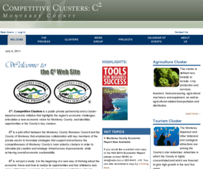 competitiveclusters.org: Welcome
c2: competitive clusters - county of monterey clustering project