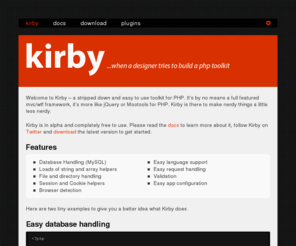 getkirby.com: Kirby
Kirby is a super simple, designy PHP toolkit