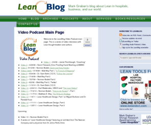 leanvideopodcast.com: Video Podcast Main Page — Lean Blog
