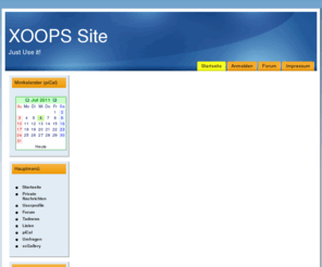 sinsheim.biz: Just Use it! : XOOPS Site
Just Use it!, XOOPS is a dynamic Object Oriented based open source portal script written in PHP.