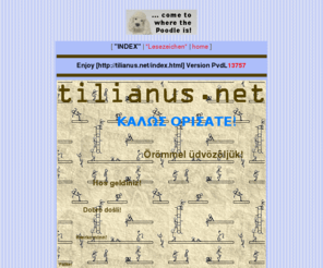 tilianus.org: Willkommensseite
INDEX