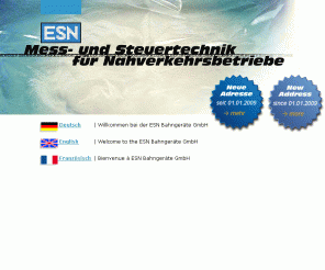 esn-online.de: ESN Bahngeräte GmbH - Profil - Index
