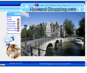 holland-shopping.com: 06 53969800 Holland-Shopping
Hollandse producten, zoals kaas, hagelslag, drop en klompen. Zo brengen wij Holland een stukje dichterbij huis waar ook ter wereld.