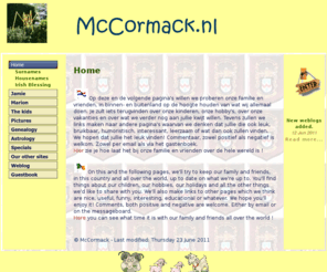 mccormack.nl: Home
Homepage McCormack family
