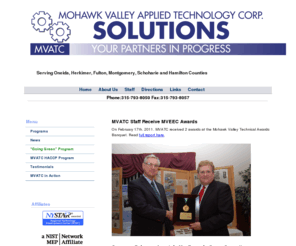 mvatc.org: Mohawk Valley Applied Technology Corporation
Mohawk Valley Applied Technology