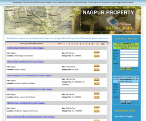 nagpurproperties.in: Nagpur Property|Buy Sell Rent Nagpur Property|Properties Nagpur
Nagpur Property, buy property in Nagpur, sell property in Nagpur, rent properties in Nagpur with Nagpurproperties.in. Nagpur Property website listing property agents, flats in nagpur, plots, bungalows, row houses, residential properties Nagpur, commercial properties, agricultural properties of Nagpur online