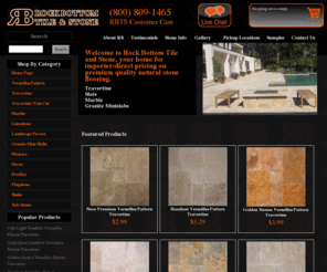 premiumtravertine.com: Rock Bottom Tile and Stone
