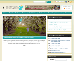 yakima.org: Greater Yakima Chamber of Commerce :: Serving the Yakima Valley since 1893
The Greater Yakima Chamber of Commerce is a not-for-profit organization and is owned and operated by local business leaders who work to promote business growth in the community. The goal of the chamber is to conceive, inspire and influence public policy decisions that will benefit the local community and businesses.