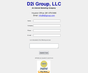 design2internet.com: D2i Group LLC
D2i Group LLC an internet marketing company.
