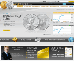 gold-stockpile.com: GoldSilver.com - Buy and Sell Gold and Silver Online. Gold & Silver Charts, Graphs & News
GoldSilver.com is comprised of a strategic team of specialists and is owned and operated by Mike Maloney, a renowned advisor, author, and industry expert.