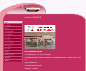 kaufland-apotheke.com: Apotheke im Kaufland
Willkommen auf der Homepage der Apotheke im Kaufland in Delitzsch!