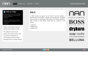 nansuits.com: NAN: Stylish business outfits for women
NAN is a Dutch fashion brand with stylish business outfits for women.