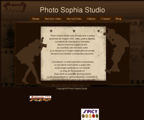 photosophia.ro: fotografii, filmare, evenimente, albume foto, albume tip carte
Echipa Photo-Sophia Studio este pasionata de imagine si constienta de unicitatea fiecarui eveniment.