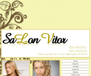 salonvitor.com: Home - Salon Vitor in Brentwood, CA
Home - What we do is really all about you! Our goal is to help you look your best so you can feel your best, most confident self. Want to simply refresh your existing...