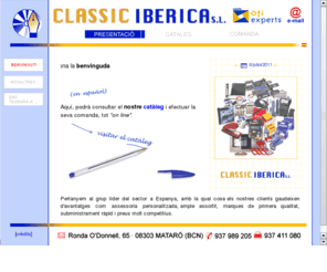 classiciberica.com: CLASSIC IBERICA, S.L. - Tot per a l'oficina - Todo para la oficina
Servei on line de Classic Iberica, S.L., empresa pertanyent al grup líder a Europa en el sector de la papereria, oficina, ofimàtica i consumibles d'informàtica. Ample assortit, marques de primera qualitat, subministrament ràpid i preus molt competitius.