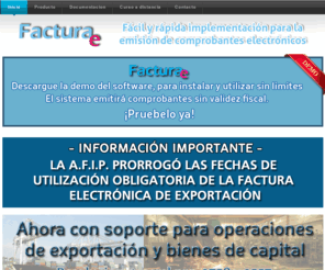 factu-e.com.ar: Facturae - Emisión de comprobantes electrónicos
Facturae - Fácil y rápida implementación para la emisión de comprobantes electrónicos