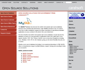 mysqlgovt.com: Carahsoft: MySQL Solutions
Carahsoft is the trusted government solutions provider of information technology products, consulting services and training to our government and commercial customers.