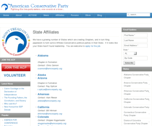 acparty.org: State Affiliates
The American Conservatives -- home of the American Conservative Party