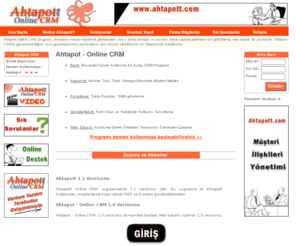 ahtapott.com: Ahtapott Online CRM - Müşteri İlişkileri Yönetimi
Ahtapott Online CRM - Müşteri İlişkileri Yönetim Yazılımı