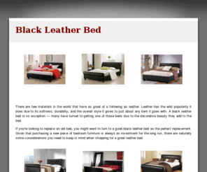 blackleatherbed.com: Black Leather Bed | Black Leather Beds
Black Leather Bed - Find a great selection of sizes, styles, brands and prices for black leather beds for your home.